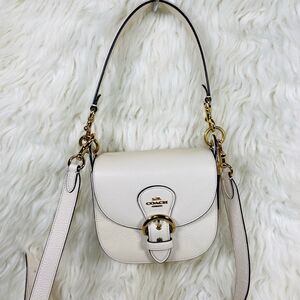 white Coach Kleo Shoulder Bag 17